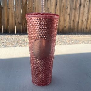 Pink Studded Starbucks Tumbler